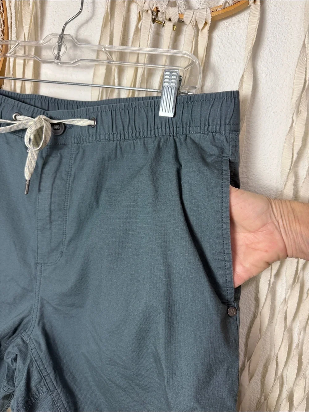 Vuori S #V370 Teal Ripstop Men's Shorts Size XL